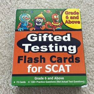 SCAT Gifted Testing Flash Cards: Grade 6 and above